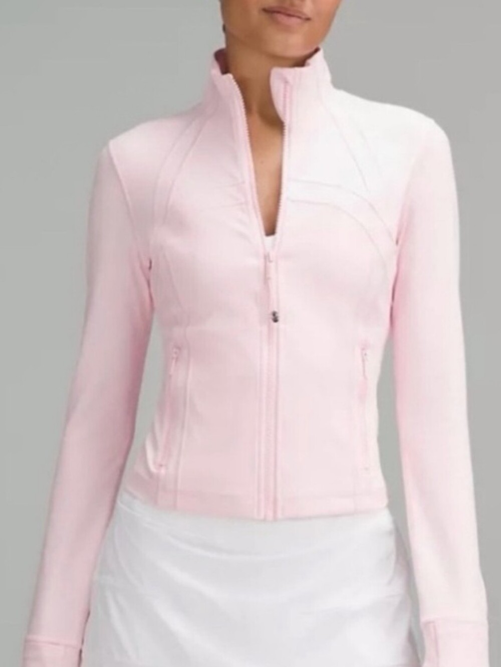 lululemon athletica Pale Pink Zip-Up Define Jacket Size 10